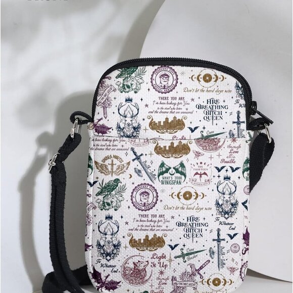 Durable High-Quality Canvas Crossbody Bag for Every Book Lover's Essentials - Picture 3 of 6